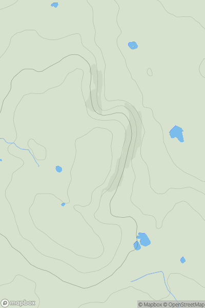 Thumbnail image for Bar Hill [Lancashire, Cheshire and S Pennines] showing contour plot for surrounding peak